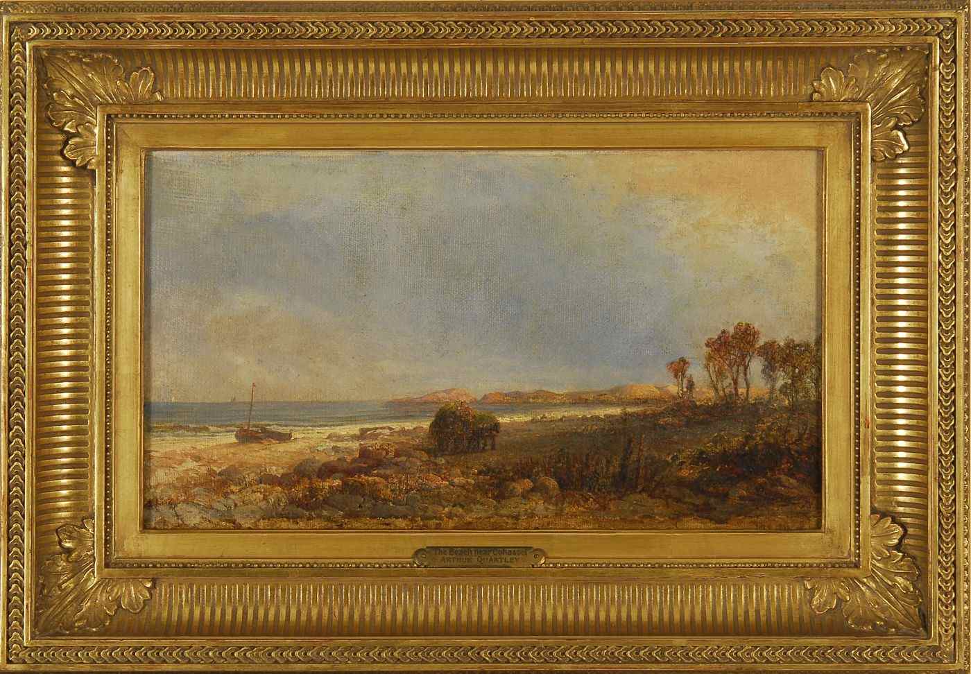 Appraisal: ARTHUR QUARTLEYAmerican - The Beach Near Cohasset'' Signed lower right