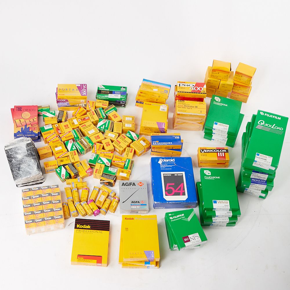 Appraisal: Large Lot of Expired Film and Photography Paper Large lot