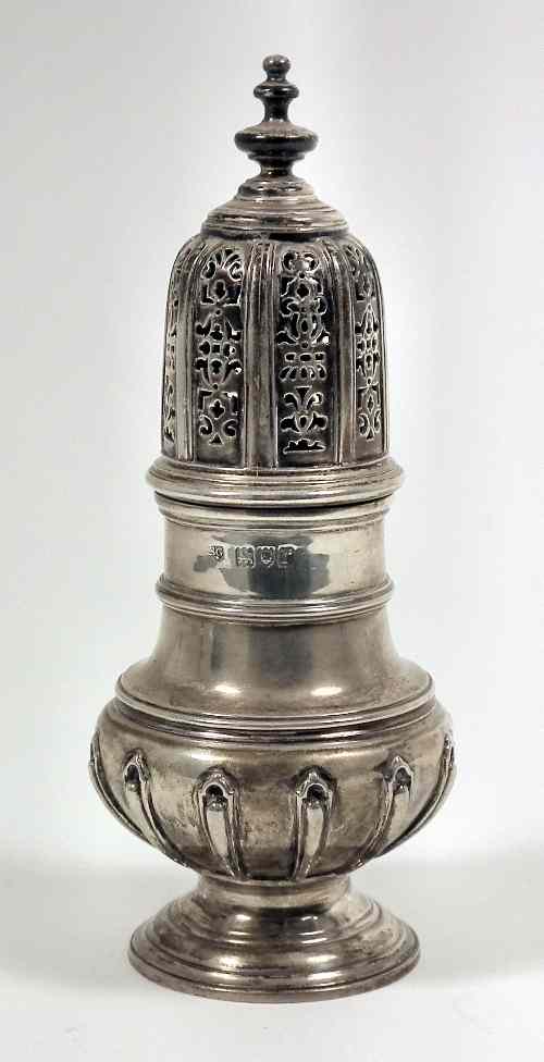 Appraisal: A George V silver sugar castor of th Century design