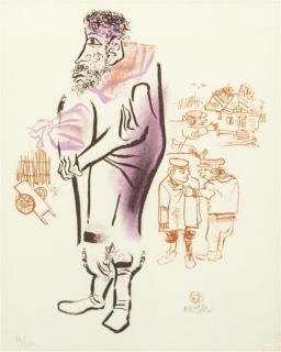 Appraisal: William Gropper American William Gropper American - Portrait of a