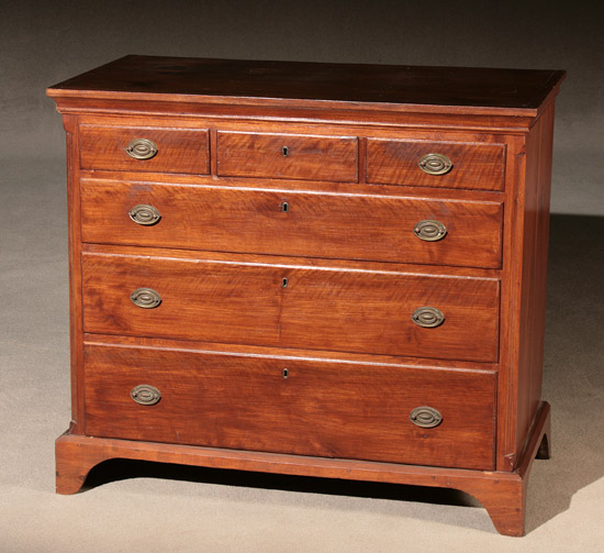 Appraisal: Chippendale Maple Chest of Drawers Pennsylvania Circa Originally the top