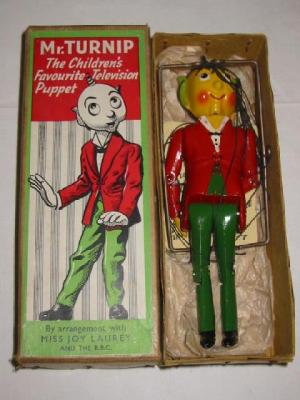 Appraisal: A Mr Turnip string puppet painted die cast construction boxed