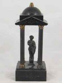 Appraisal: A slate miniature classical figure cm high