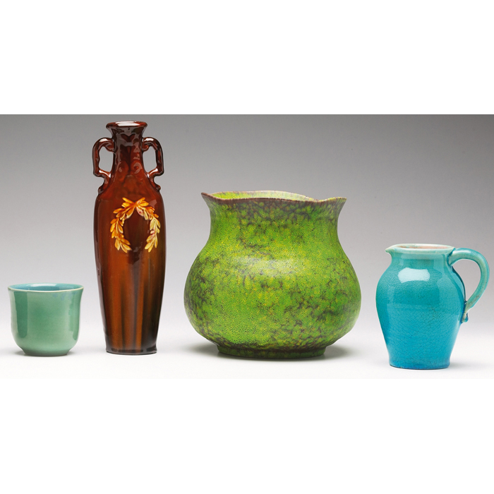 Appraisal: Works Progress Administration bowl Ceramics Project covered in a green