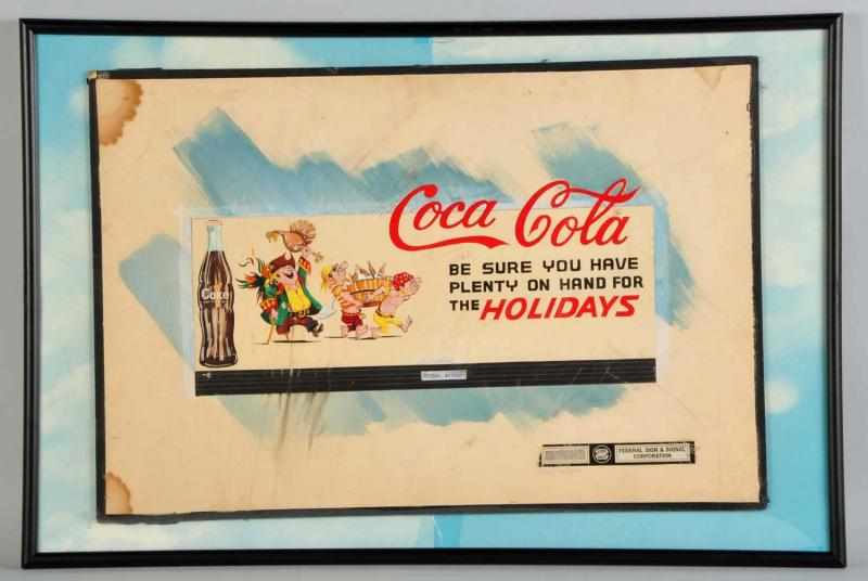 Appraisal: Coca-Cola Original Artwork s to s Executed in gouache on