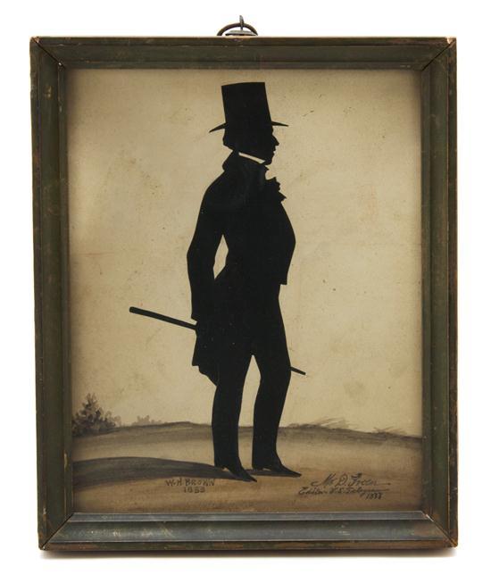 Appraisal: A Silhouette of Mr Duff Green W H Brown the