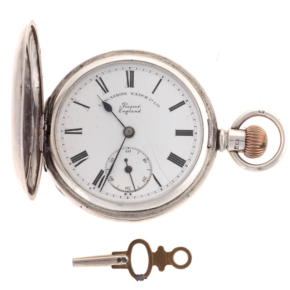 Appraisal: A Gentlemen's Pocket Watch by Lancashire Watch Co Silver pocket