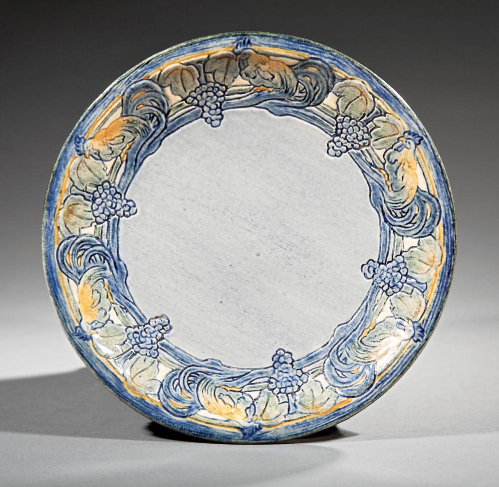 Appraisal: Newcomb College Art Pottery High Glaze Plate decorated by Maria