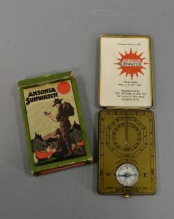 Appraisal: Boy Scout Ansonia sun watch sundial compass with original box