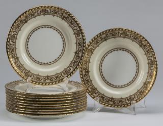 Appraisal: Minton Tiffany Co porcelain dinner plates Minton porcelain dinner plates