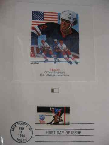 Appraisal: U S Olympic Committee Proof Card Collectionfirst day of issue