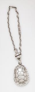 Appraisal: A Sterling Silver Tuffy Turtle Key Chain Barry Kieselstein-Cord Circa