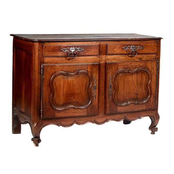 Appraisal: French Provincial Louis XV Style Carved Walnut Sideboard th c