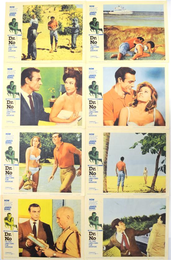 Appraisal: Dr No lobby cards complete set of eight US ''