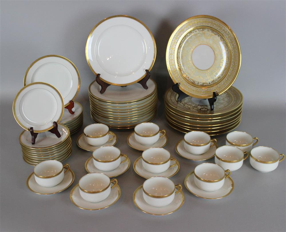 Appraisal: WM GUERIN CO LIMOGES AND HAVILAND DINNER SERVICES the Limoges