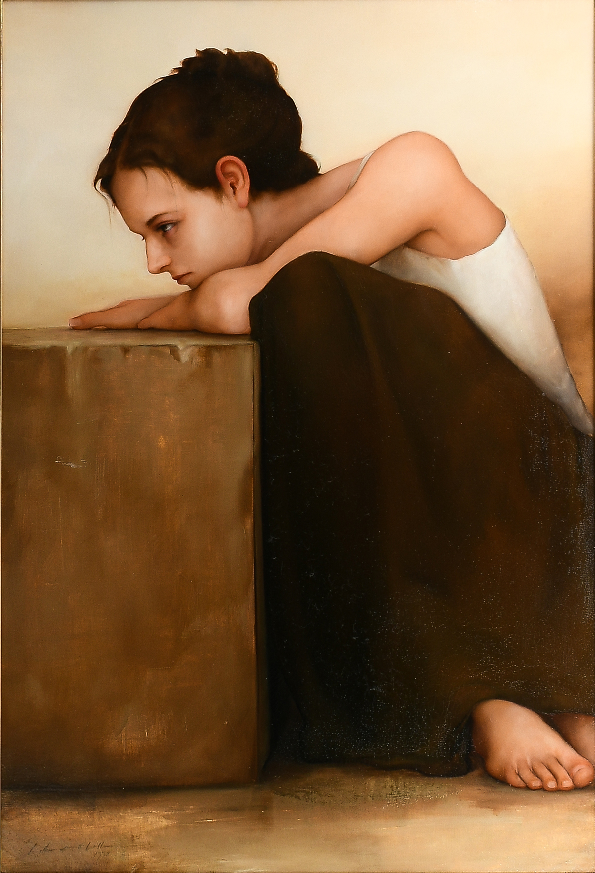 Appraisal: WALKER William Russel American b ''Inward'' Depicting a Contemplative Young