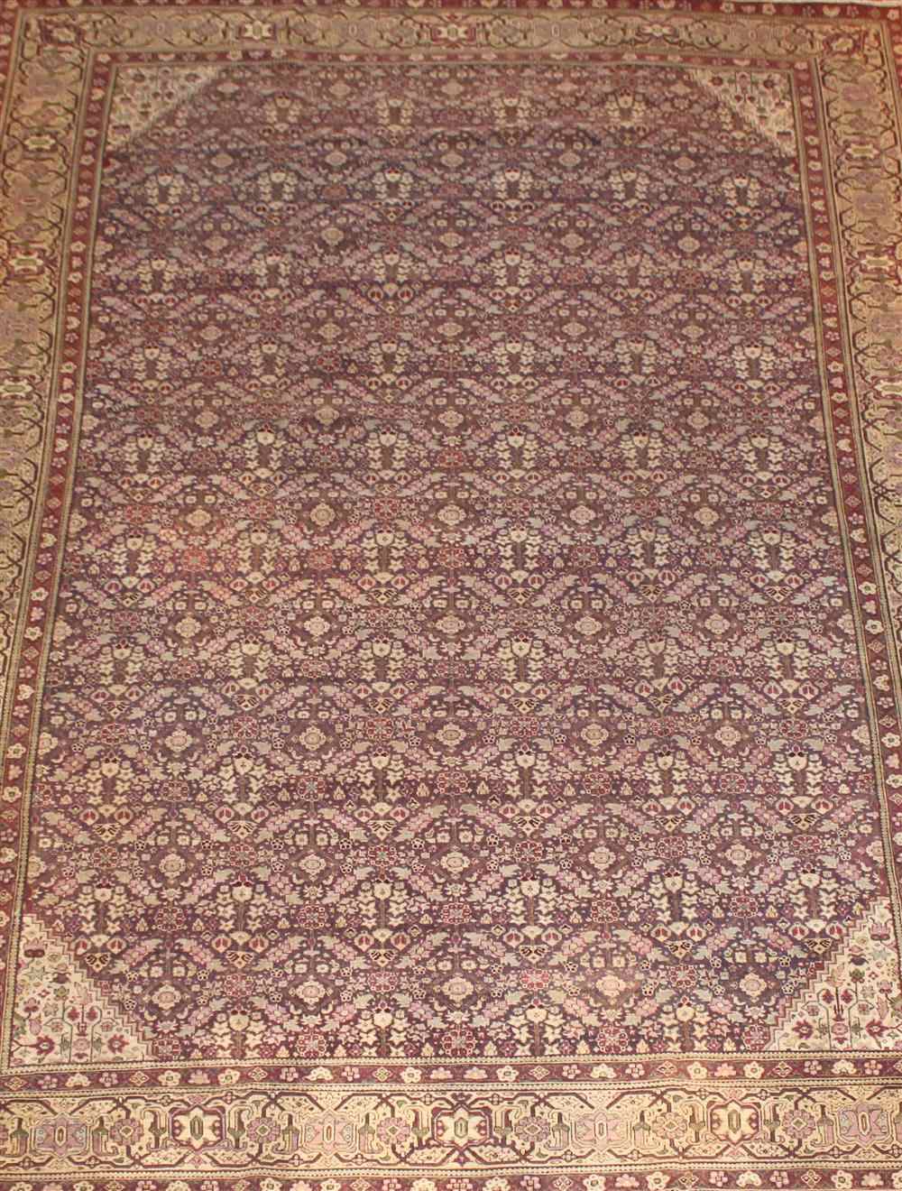 Appraisal: ANTIQUE PERSIAN AGRA RUG approx ' x ' retail tag