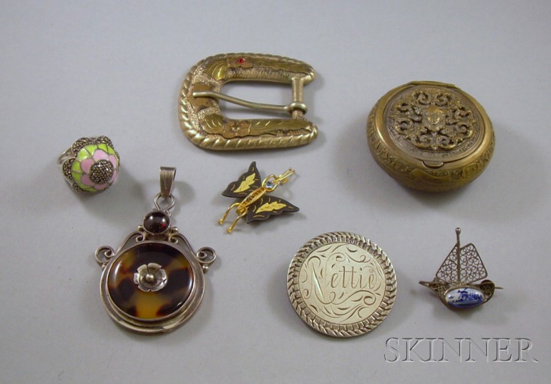 Appraisal: Group of Sterling Silver and Costume Jewelry Items including a