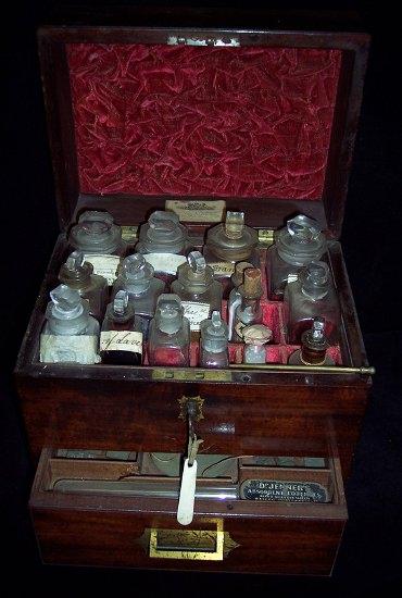 Appraisal: An early th Century apothecary's chest the brass bound mahogany