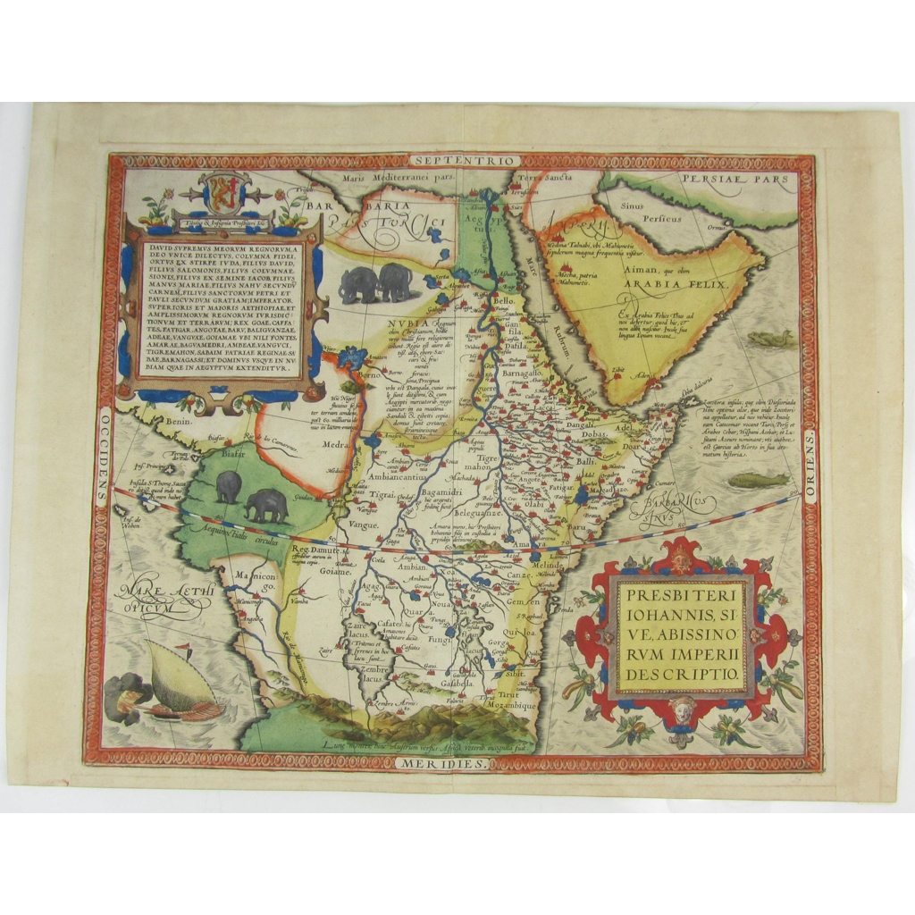 Appraisal: Ortelius Abraham Presbiteri Johannis sive Abissinorum Imperii descriptio Antwerp c