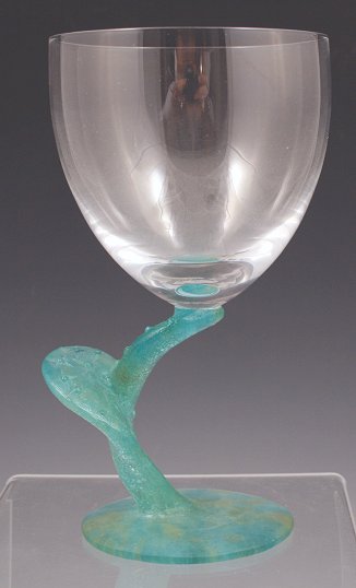 Appraisal: HILTON Mc CONNICO DAUM PATE DE VERRE ART GLASS WINE