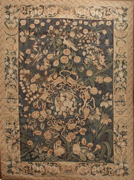 Appraisal: Great Aubusson needlepoint tapestry rug ' x ' In good