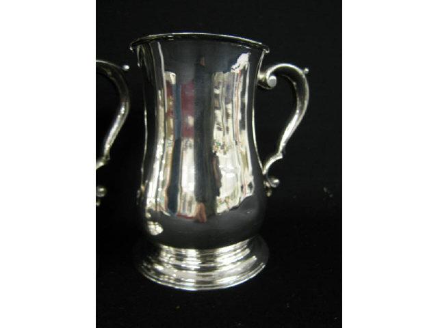 Appraisal: Sterling Silver Tankards by Mexican Artist Sdela Serna tall troy