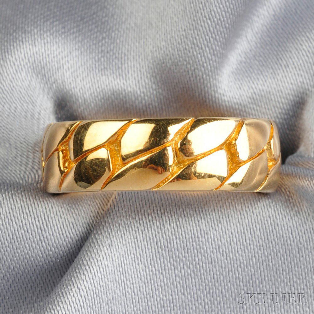 Appraisal: kt Gold Band Van Cleef Arpels France designed as a