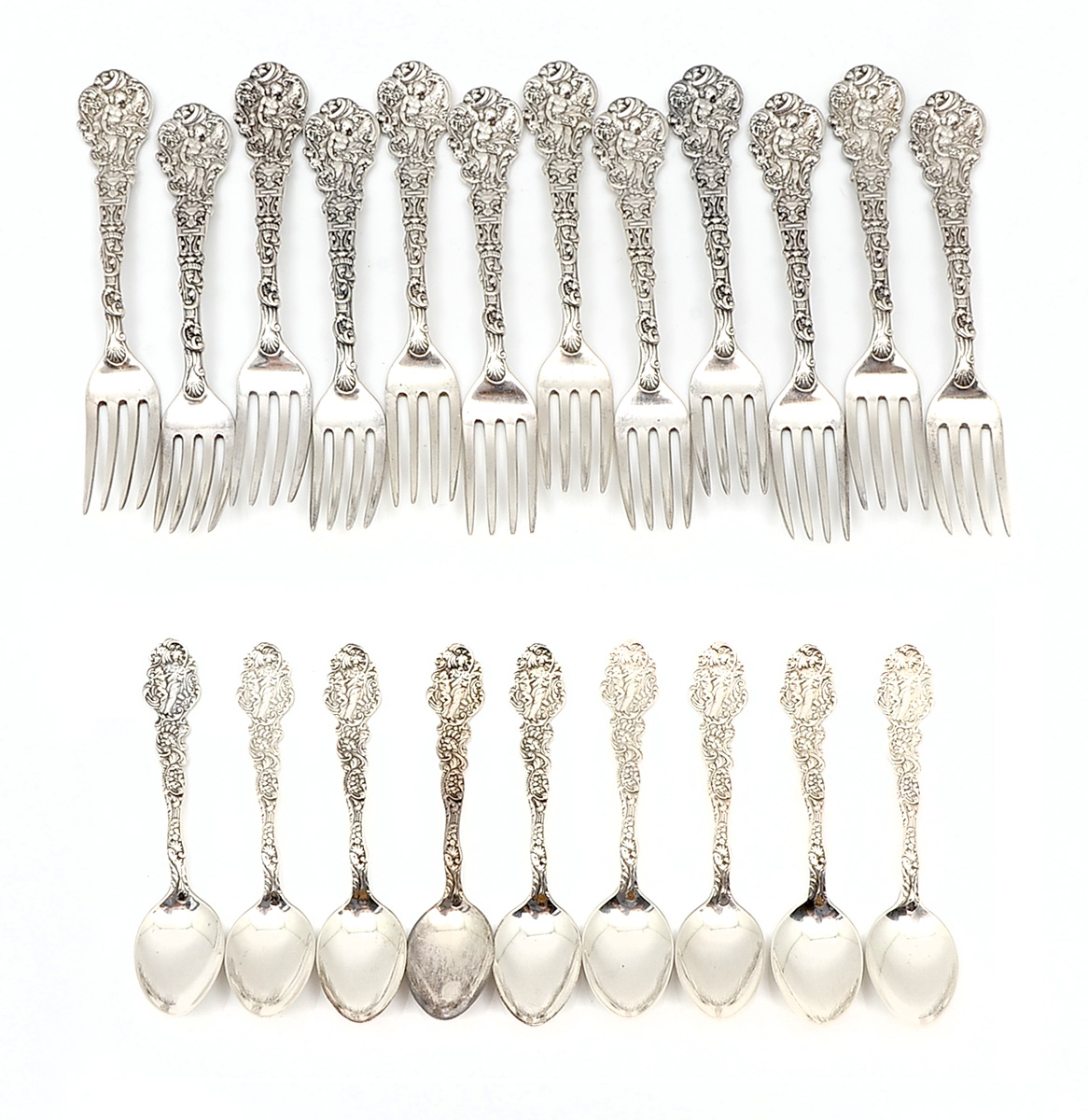 Appraisal: PC STERLING ''VERSAILLE'' FLATWARE BY GORHAM Approx Troy ounces Comprising