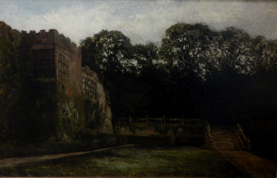 Appraisal: Oliver Baker - The Terrace Haddon Hall oil on canvas