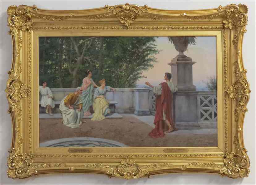 Appraisal: PIETRO GABRINI ITALIAN - THE STORY OF TROY Oil on