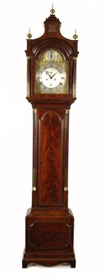 Appraisal: A George III mahogany longcase clock with and day five