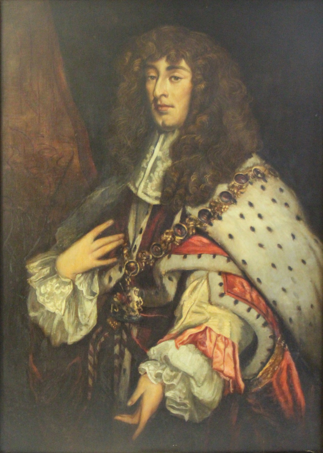 Appraisal: BRITISH SCHOOL ROYAL PORTRAIT C TH CENTURY Large oil on