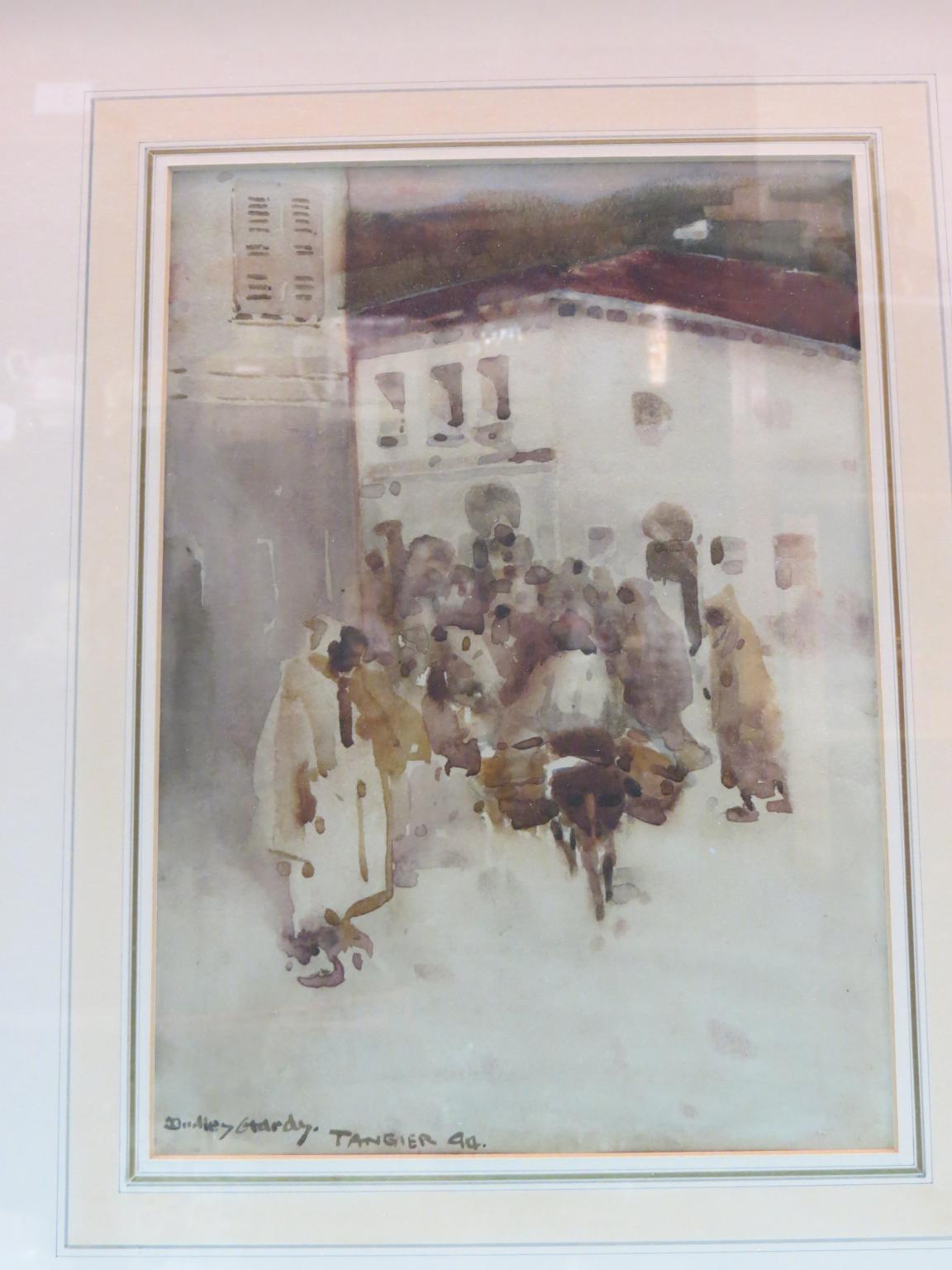 Appraisal: Dudley Hardy - - watercolour street scene entitled Tangier and