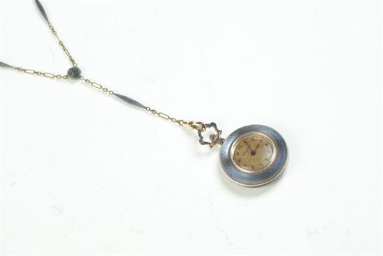 Appraisal: LADIES' PENDANT WATCH Ca - marked K Longines ladies' pendant