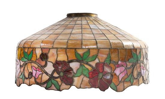 Appraisal: Sale Lot An American Leaded Glass Hanging Fixture EARLY TH