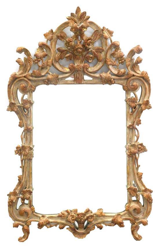 Appraisal: st C Carver's Guild wall mirror pierced and carved floral