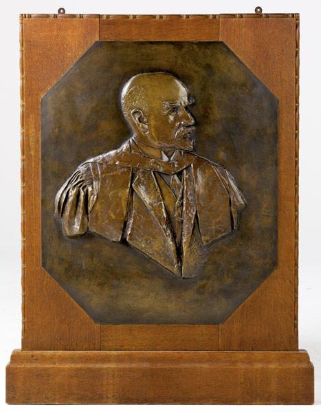 Appraisal: GERTRUDE ALICE MEREDITH WILLIAMS British - Bronze sculptural relief of