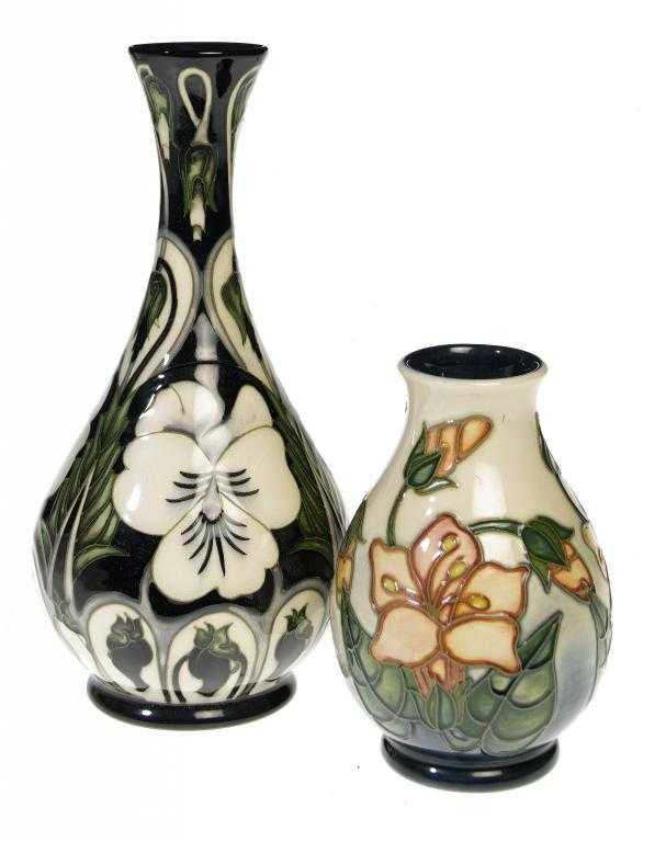 Appraisal: A MOORCROFT HARLEQUINADE VASE DESIGNED BY EMMA BOSSONS cm h