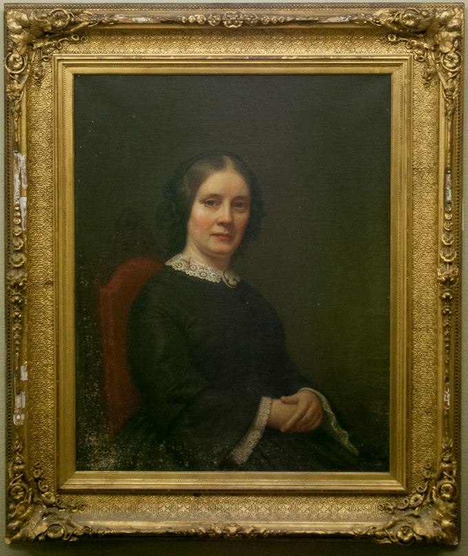 Appraisal: MID TH CENTURY OIL ON CANVAS Portrait of a woman