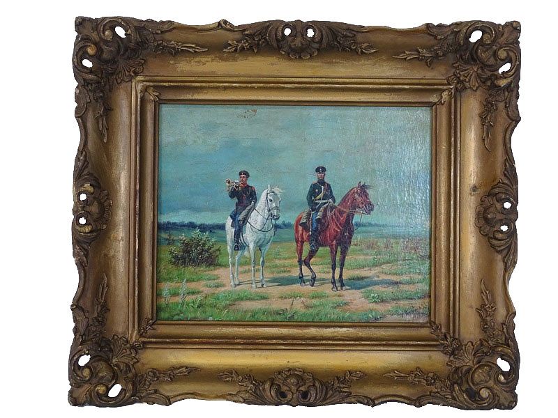 Appraisal: Narkiz N Bunin RUSSIAN A Russian School oil painting depicts