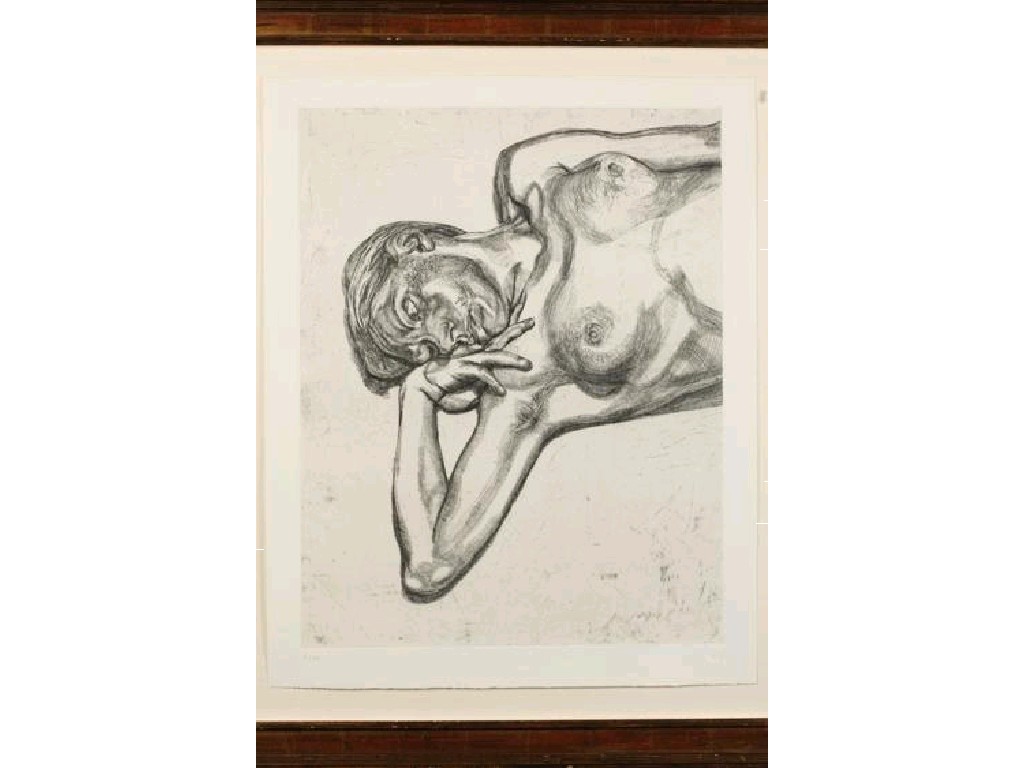 Appraisal: LUCIEN FREUD Head and shoulders of a girl signed with