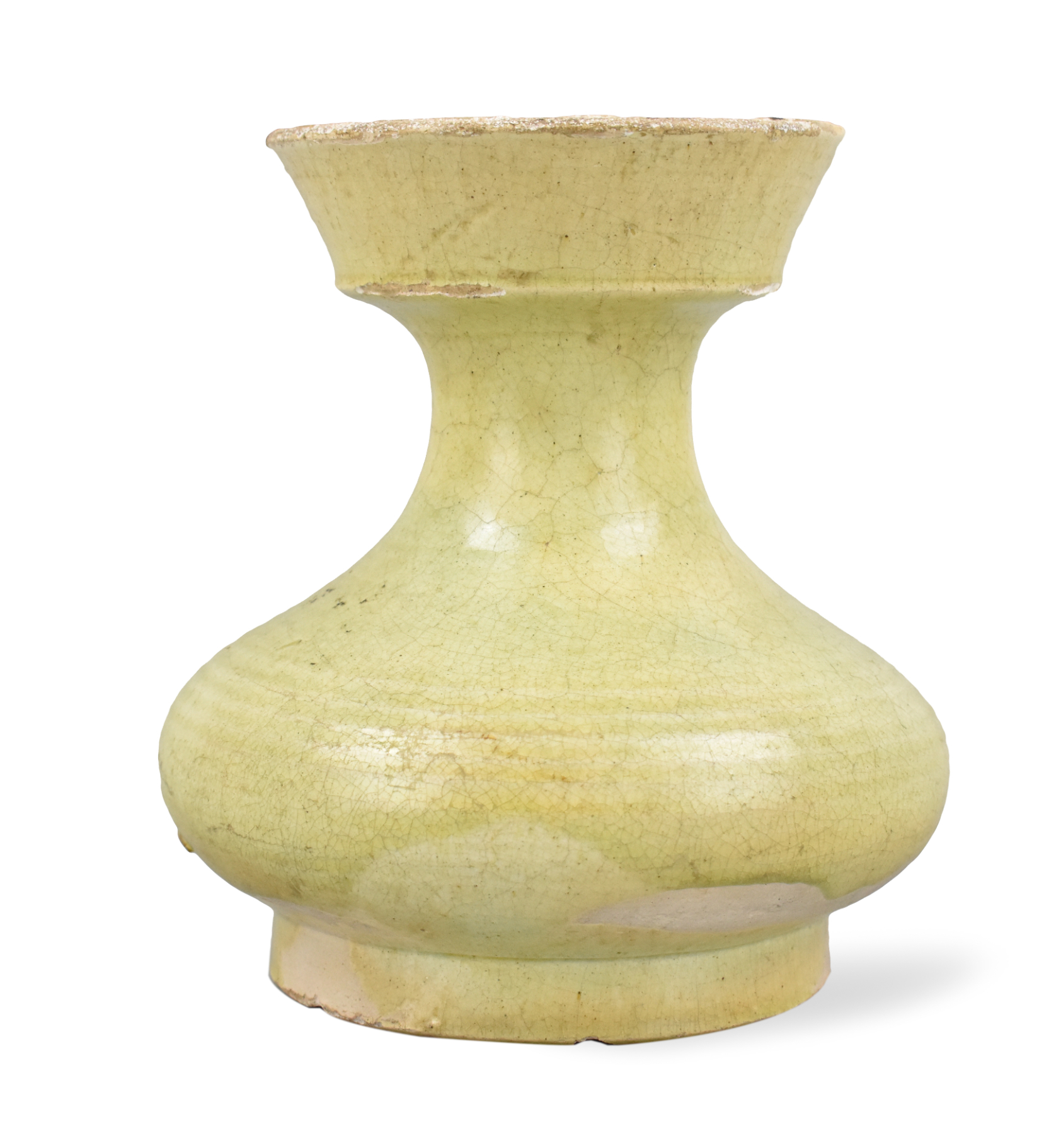 Appraisal: An early Chinese celadon glazed spit jar dating from the