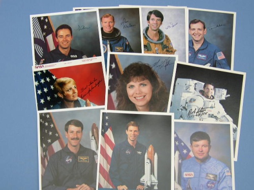 Appraisal: Shuttle Astronaut Portraits Group of official NASA color photograph or