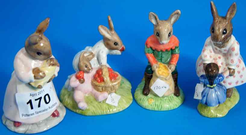 Appraisal: Royal Doulton Bunnykins Dollie DB Mother and Baby DB Will