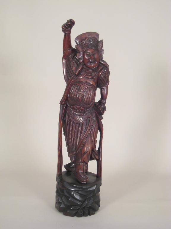 Appraisal: A Japanese carved wood Standing Figure ft