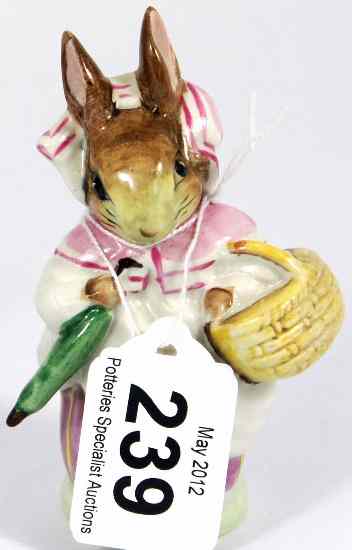 Appraisal: Beswick Beatrix Potter Figure Mrs Rabbit Umbrella Out BP a