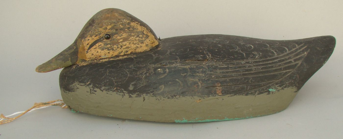 Appraisal: BLACK DUCK DECOY Possibly by Frank Schmidt of Michigan