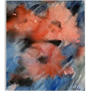 Appraisal: Carl Holty American - Watercolor on paper Poppies Signed lower