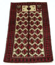 Appraisal: An Old Baluch Prayer Rug Early th Century Small prayer